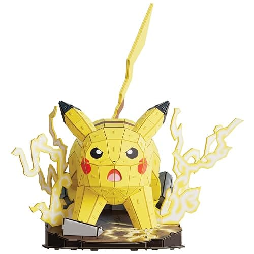 4D Build Pokémon Pikachu 3D Puzzle Model Kit, Desk Décor, Shelf Display | 201 Premium EPS Foam Pieces, No Glue Or Tools Required, Build & Display Collectible Hobby Kit Gift For Fans Ages 12+ thumbnail 7