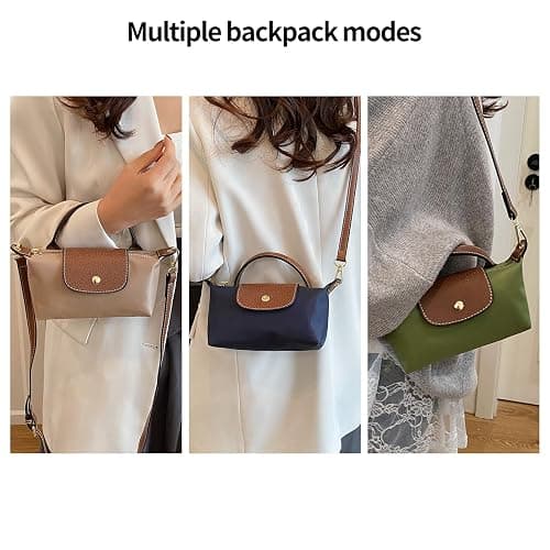 Mini Crossbody Bag for Women - Adjustable Strap Shoulder Purse, Small Spacious Tote with Zipper Pockets for Phone Wallet Keys thumbnail 2