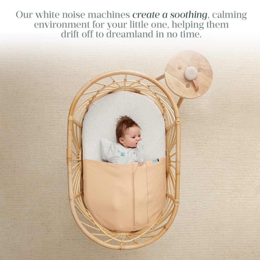 ergoPouch Drift Away Portable White Noise Machine, Taupe – 7 Soothing Sounds, Adjustable LED Light, USB Rechargeable, Up to 48 Hours Battery Life – Promotes Deep, Restorative Sleep for Babies and Adults. thumbnail 2