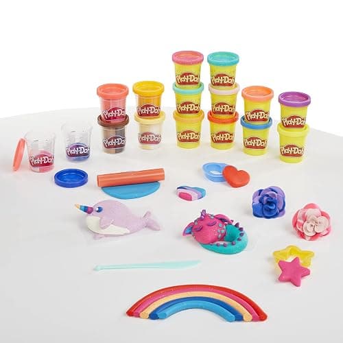 Play-Doh Sparkle and Scents Variety Pack of 16 Cans of Modeling Compound and 4 Tools, Arts and Crafts Toy for Kids 3 and Up, Non-Toxic thumbnail 4