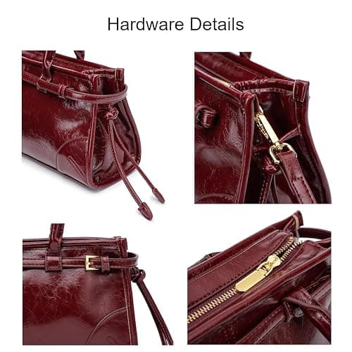 P. Atelier Women’s Shoulder Bag, Faux Leather Crossbody Handbag | Structured Design Detachable Strap Medium Size Lightweight Work & Everyday Use thumbnail 6
