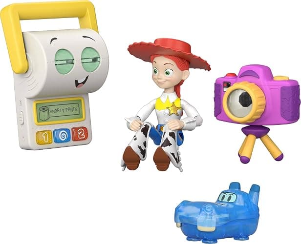 Mattel Disney and Pixar Toy Story 5 Action Figures Multipack, Playscale 7 Inch Posable Movie Accurate Toys Jessie & Double A Team thumbnail 4