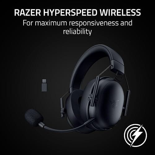 Razer BlackShark V3 X HyperSpeed Wireless PC Gaming Headset, Black | 50mm Drivers, Cardioid Mic, 2.4 GHz, Bluetooth, USB, Works with Mac, PS5, Nintendo Switch, Smartphone, 70 Hr Battery thumbnail 5