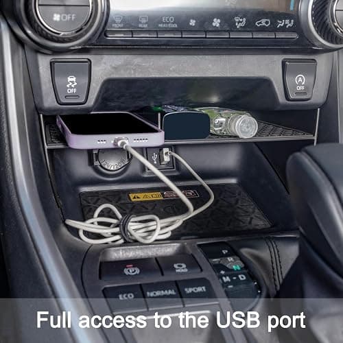 JDMCAR Center Console Organizer Compatible with Toyota RAV4 2019-2025 and 2021-2025 RAV-4 Prime, ABS Material Insert Tray Gear Shift Secondary Storage Box thumbnail 4