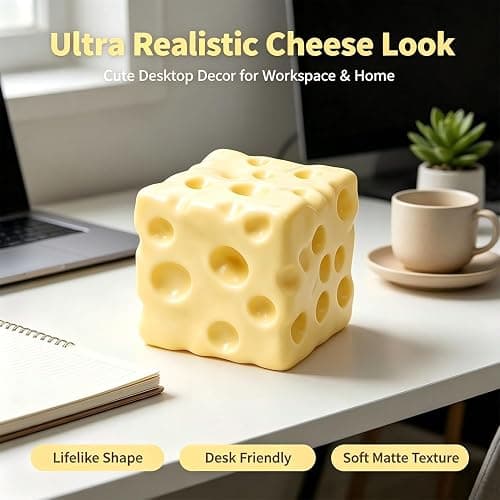 Crunchy Cheese Squishy Asmr Bead Filled, Slow Rising Squeeze | Squeeze Stress Cheese Squishies Slow Rising Squeeze Portable Rebound Calming Anxiety Relief Tool for Adults thumbnail 5