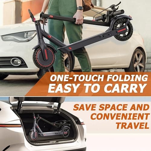 Qlaway 8.5/10" Electric Scooter for Adults 350W Motor Top Speed 30 KM, Trotinette Electrique Up to 25-35 KM Range, Bearing 265 LBS thumbnail 5
