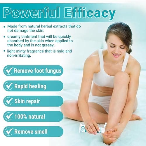 LMNOOP Athletes Foot Treatment Cream, Maximum Strength for Athlete's Foot (Tinea Pedis), Itching, Blister, Burning, Cracking, Scaling, Beriberi,Natural Herbs Antifungal Foot Cream thumbnail 6