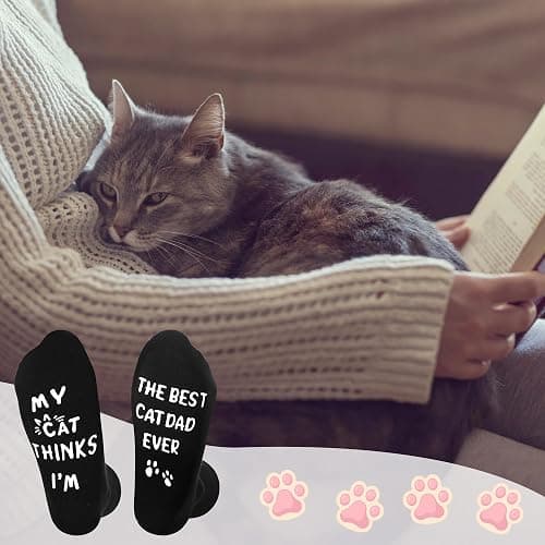 ZXGXLAW Birthday Gifts for Cat Dog Dad Cat Dog Mom,Funny Socks for Men Women Christmas Ideas,Crazy Gifts for Animal Lovers thumbnail 2