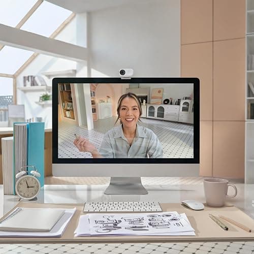 Insta360 Link 2C - 4K Webcam for PC/Mac, 1/2" Sensor, Auto Framing, HDR, AI Noise-Canceling Mic, Gesture Control for Streaming, Video Calls, Gaming, Works with Zoom, Teams, Twitch & More thumbnail 9