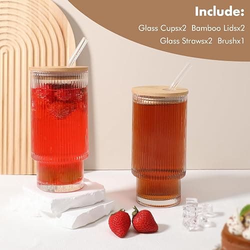 Glass iced coffee cups thumbnail 6
