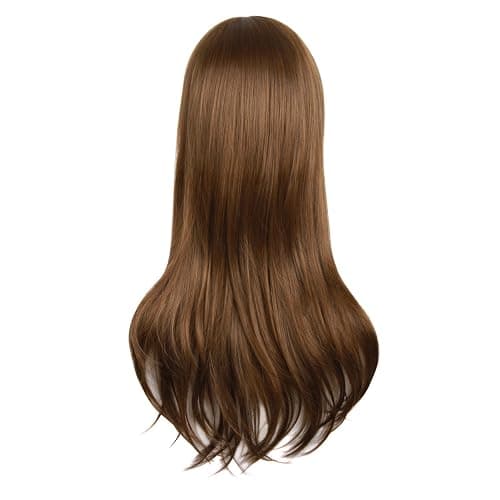MapofBeauty 28"/70cm Women Side Bangs Long Curly Hair Cosplay Wig(Brown) thumbnail 2