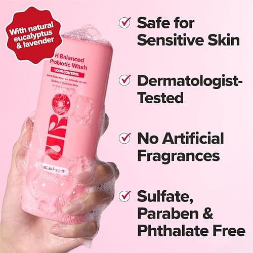 O Positiv URO pH Balanced Probiotic Wash – Odor Control, pH Balance, Dryness & Irritation Support for Intimate Areas – Probiotics & Lactic Acid – 6.75 oz (Pack of 1) thumbnail 2