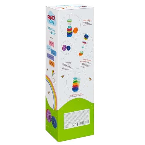 FANCY Grande Pyramide pour Bébé Jouet à Empiler 40 cm - Jouet d’Éveil avec Les Engrenages Jeux Éducatifs pour Bébé Empilement et Culbuto Cadeau Enfant 1 2 3 Ans (Grande) thumbnail 5