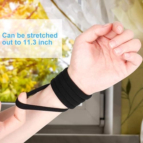 100PCS Large Cotton Ponytail Holders, Seamless Hair Ties, Elastics Hair Bands No Damage for Thick, Heavy and Curly Hair, 2 Inch Diameter by BAOLI thumbnail 2