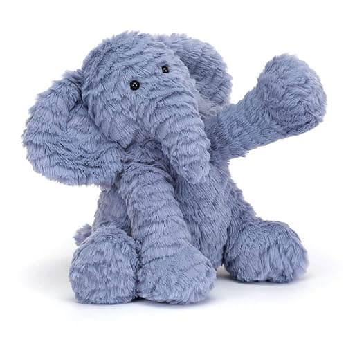 Jellycat Fuddlewuddle Elephant Stuffed Animal, Medium 9 inches - Elephant Plush Toy - Classic Children's Gift thumbnail 2