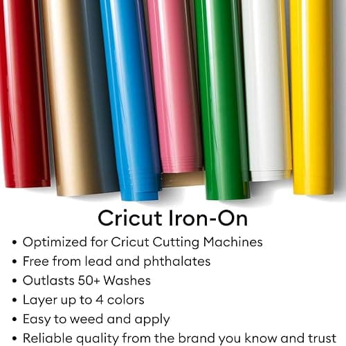 Cricut Explore 4 Machine with Vinyl and Iron-On Bundle - Beginner Friendly Craft Cutting Machine with Essential Materials, HTV and Adhesive Vinyl Variety Pack- DIY Decor Projects, Apparel and Decals thumbnail 6