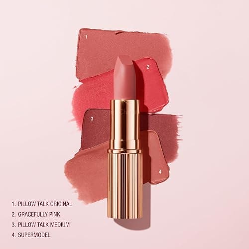 Charlotte Tilbury Pillow Talk Icons On the Go Kit - 4-Piece Makeup Set with Cream Eyeshadow, Mini Matte Lipstick, Lip Liner & Liquid Highlighter Blush in Iconic Nude-Pink Tones thumbnail 6