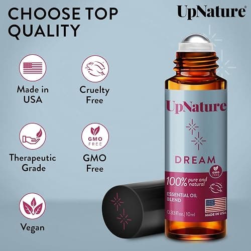 UpNature Dream Sleep Essential Oil Roll On – Natural Sleeping Blend with Lavender, Chamomile Aromatherapy Oils thumbnail 6