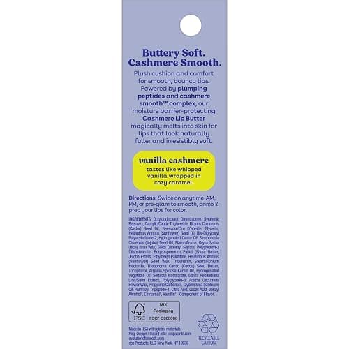 eos Lip Butter- Vanilla Cashmere, Peptide Lip Treatment, 0.35 oz thumbnail 9