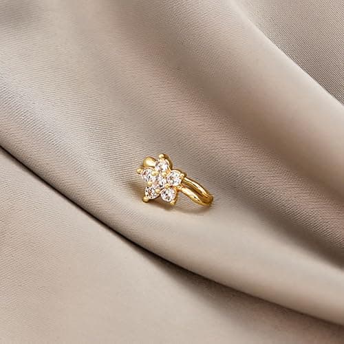 AVYRING Fake Nose Ring Fake Piercings Fake Nose Rings Nose Cuffs Fake Nose Piercing Fake Nose Hoop Faux Nose Rings for Women Faux Nose Ring Fake Piercing Fake Nose Cuff Sliver Gold Black thumbnail 5