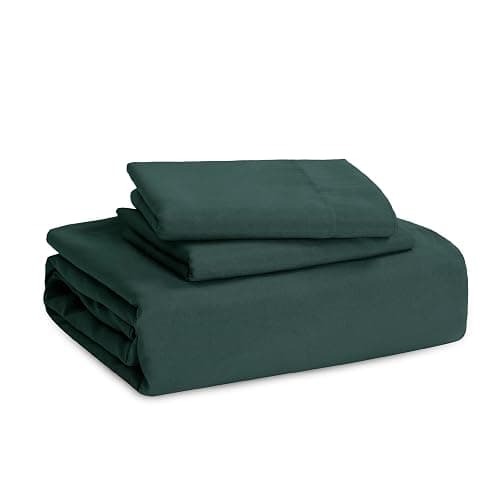 Bedsure Forest Green Duvet Cover Queen Size - 3 Pieces Prewashed Cotton-Like Extra Soft Bedding Set, Includes 1 Duvet Cover 90x90 Inches with Zipper Closure & 2 Pillow Shams, Comforter Not Included thumbnail 6