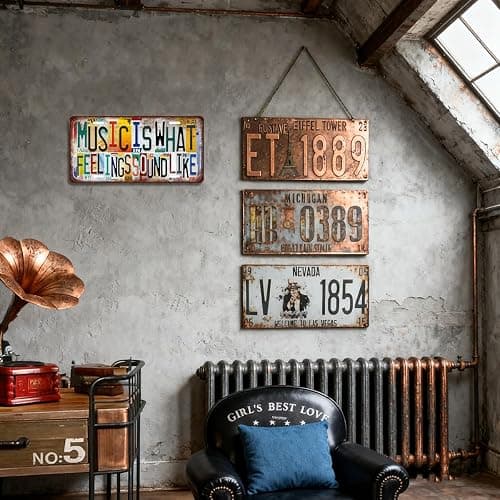Novwee Retro Music Room Wall Decor Inspirational Quotes Signage Poster - Music Is What Feelings Sound Like 12x6 inches thumbnail 3