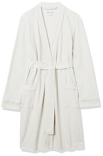 Amazon Essentials Women's Lightweight Waffle Mid-Length Robe (Available in Plus Size) - Small - Beige thumbnail 6