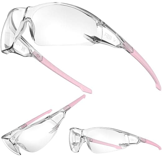 HTS HUNTERSKY ANSI Z87.1 Anti-Fog Wrap-Around Clear Safety Glasses, Pickleball lab chemistry goggles with Scratch Resistant thumbnail 9