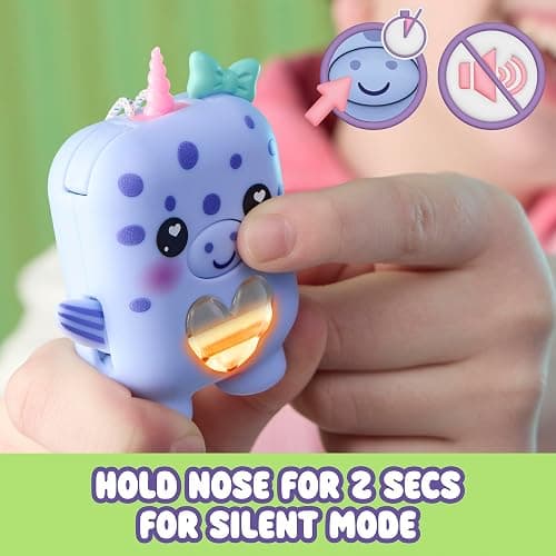NANO-MALS Blubby The Narwhal, Electronic Pet Narwhal Toy, 70+ Responses, Interactive Fidget Toys for Girls & Boys Ages 5+ ​ thumbnail 7