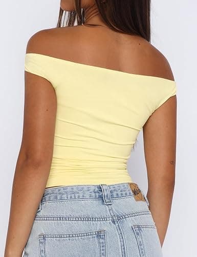 ForeFair Womens Off The Shoulder Tops Size XS thumbnail 2