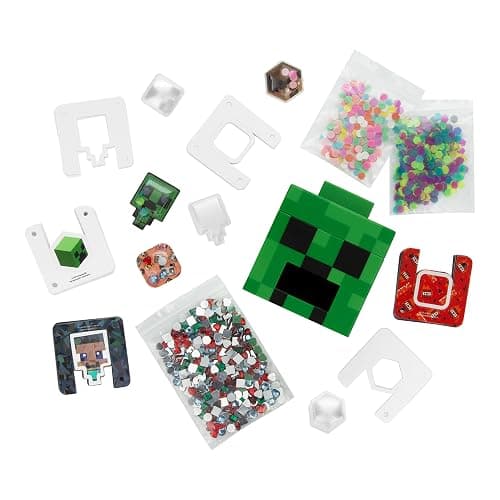 Paladone WeCool Minecraft Creeper DIY 3D Sticker Maker for Kids, Officially Licensed Craft Kit for Girls and Boys Ages 6+, Makes 50 Custom Stickers, Fun Creative Gift & Toy thumbnail 5