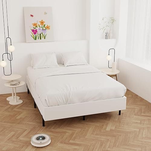 Maenizi 9 Inch Box Spring for Queen Bed, Heavy Duty Metal Box Spring Bed Base with Fabric Cover, Mattress Foundation, Easy Assembly, Noise Free, Black thumbnail 8