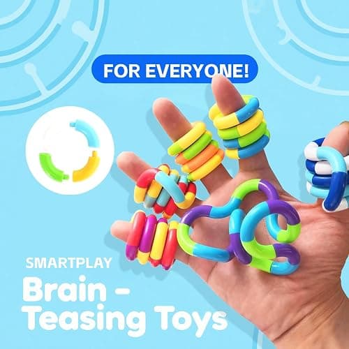 7PCS Quiet Twisty Fidget Toys – Squeeze, Twist, and Spin – Multicolored Sensory Toys for Kids and Adults, Stress Relief Toys & Educational Tools for Classroom,Alternative Gifts thumbnail 6