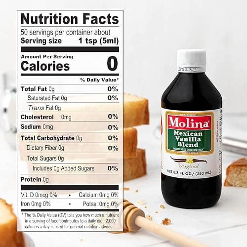 Molina Mexican Vanilla Blend Extract - Original, 8.3 Fl Oz thumbnail 6