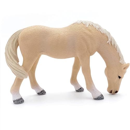 Higherbros Horse Toy for Kids and Toddlers, Farm Animal Horse Figurine for Birthday Cake Topper, Garden Decoration, Party Favors, Kids School Project (Beige) thumbnail 6