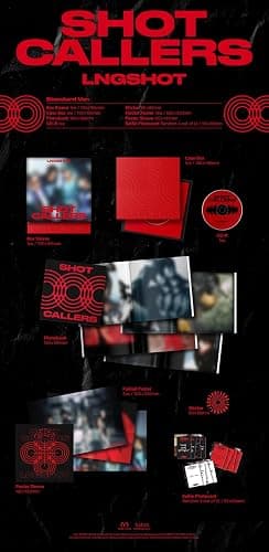 LNGSHOT SHOT CALLERS 1st EP Album Standard Version PhotoBook+Folded Poster on Pack+Sticker+Selfie PhotoCard+Tracking Sealed Longshot thumbnail 2