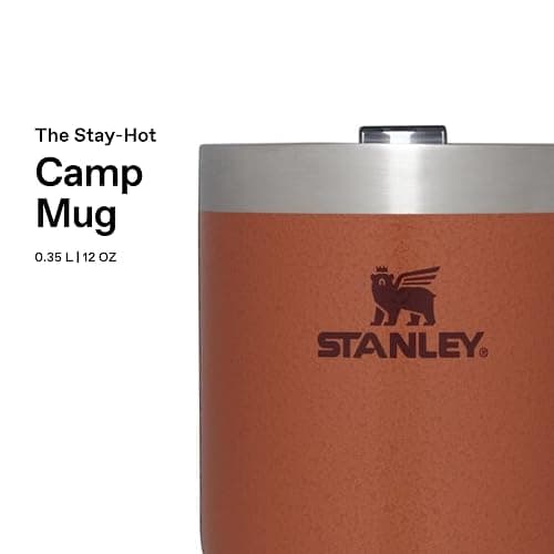 STANLEY Classic Legendary Camp Travel Mug 0.35L - Keeps 1.5 Hours Hot - 3 Hours Cold - Dishwasher Safe - Stainless Steel Coffee Cup - BPA-Free - Hammertone Clay thumbnail 4