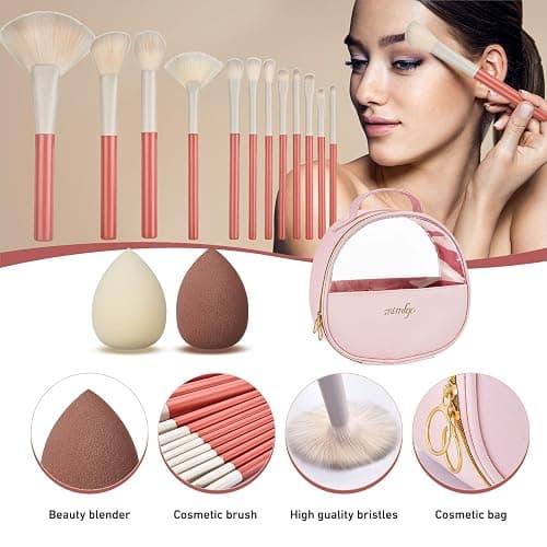 All In One Makeup Kit, Travel Makeup Kit, Makeup Gift Set, Makeup Kit for Women Full Kit, Makeup Bundle Includes Foundation Eyeshadow Palette Lipstick Eyeliner Mascara Contour Stick Cosmetic Brush Set thumbnail 9