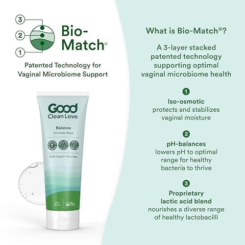 Good Clean Love Balance Feminine Wash, pH-Balanced Vaginal Moisturizer Cleanser for Women with Natural Ingredients, Gentle Cleansing Feminine Care Product, Reduces Vaginal Dryness & Odor, 8 Oz thumbnail 3