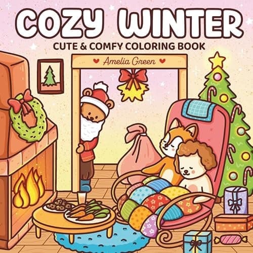 Cozy Winter: Cute & Comfy Coloring Book - Image 1