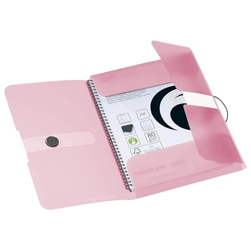 Herlitz 11408739 Gummizugmappe A4 3er Packung transparent rose thumbnail 2