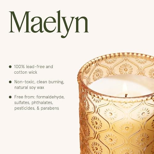 LA JOLIE MUSE Yuzu & Neroli Blossom Scented Candles, Citrus Candles for Home Scented, Natural Soy Wax Candle, Candles Gifts for Women, 6 oz 40 Hours Burn thumbnail 6