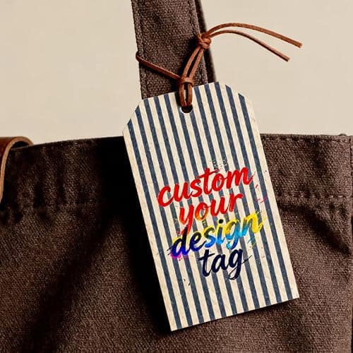 Custom Brown Kraft Paper Tags,Personalized Your Logo and Text Price Hang Tags for Clothes Gift Jewelry Handmade Business Wedding Birthday Favors thumbnail 7