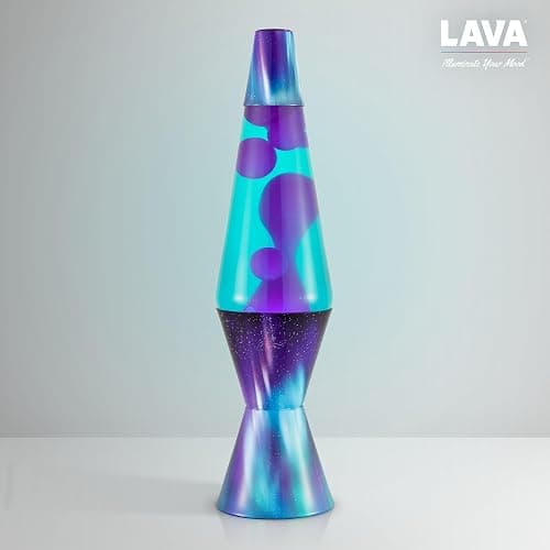 Lava Original Lamp - 14.5" Aurora Borealis - Purple Wax and Teal Liquid - Home Décor Motion Light - 2047 thumbnail 8