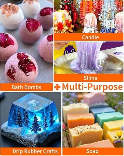 Luckymica Mica Powder, 36 Colors Pearlescent Pigment Powder for Epoxy Resin, 360g Pearl Pigment Set​​ for Soap Making, Bath Bomb, Candle Making, Art Crafts, Lip Gloss, Nail Polish, Dye thumbnail 7