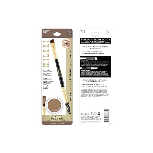 Milani Stay Put Brow Color - Soft Brown (0.09 Ounce) Vegan, Cruelty-Free Eyebrow Color that Fills and Shapes Brows… thumbnail 2