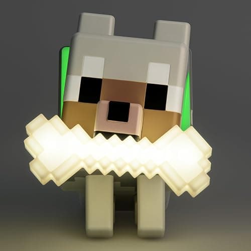 Paladone Minecraft Wolf GloBuddies 3D Colour Changing Light, Officially Licensed LED Night Lamp, Tap to Change Colour, Gaming Merchandise, Battery Powered thumbnail 7