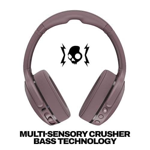 Skullcandy Crusher 540 Active Wireless Bluetooth Headphones with Multi-Sensory Bass, Noise Isolating Over-Ear Fit, Sweat and Water Resistant, 40 Hours Battery, Microphone for iPhone Android - Smoke thumbnail 2