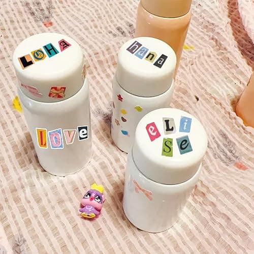 852pcs Magazine Letter Stickers Vintage Scrapbook Letters Stickers Small Ransom Alphabet Sticker for Scrapbooking Supplies Journaling Laptop Water Bottle DIY Crafts Gift Junk Journal (Journal12) thumbnail 5