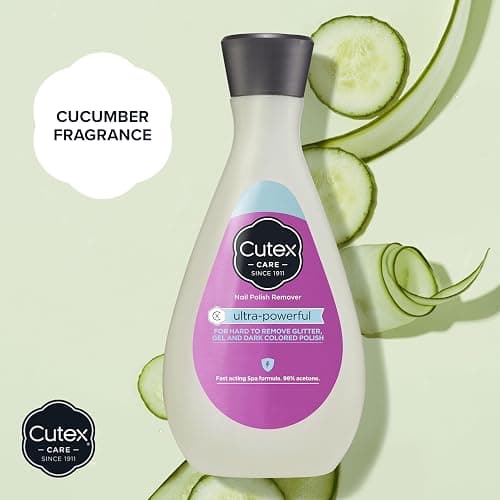 Cutex Gel Nail Polish Remover, Ultra-Powerful & Removes Glitter and Dark Colored Paints, Paraben Free, 10.1 Fl Oz - 10.1 Fl Oz (Pack of 1) - Ultra-Powerful thumbnail 5